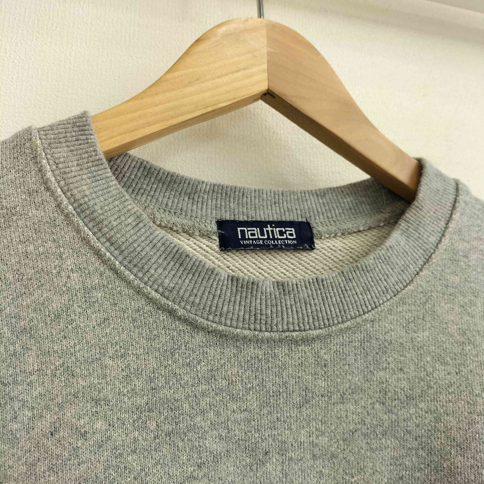 NAUTICA ビンテージ風トレーナー 古着 90s Nautica 太ピッチ ファット ボーダー ハイネック