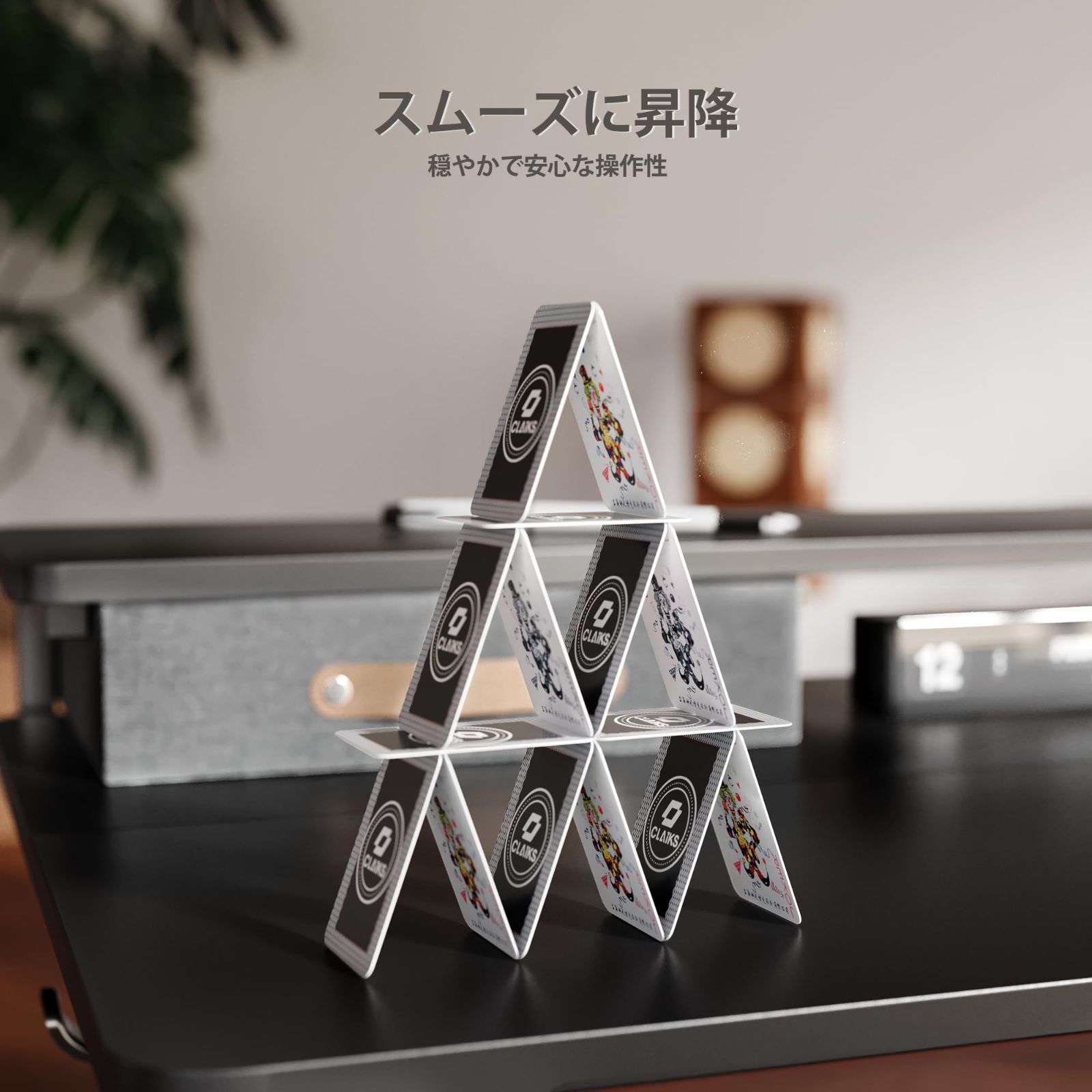 電動 オフィスデスク スタンディングデスク 幅120CM＊奥行き60CM 昇降式 パソコンデスク 引き出し付き 高さ調節 メモリー機能 昇降デスク ゲーミングデスク 在宅ワーク Claiks テレワーク ブラック USTAUSTRALIA_COM_AU