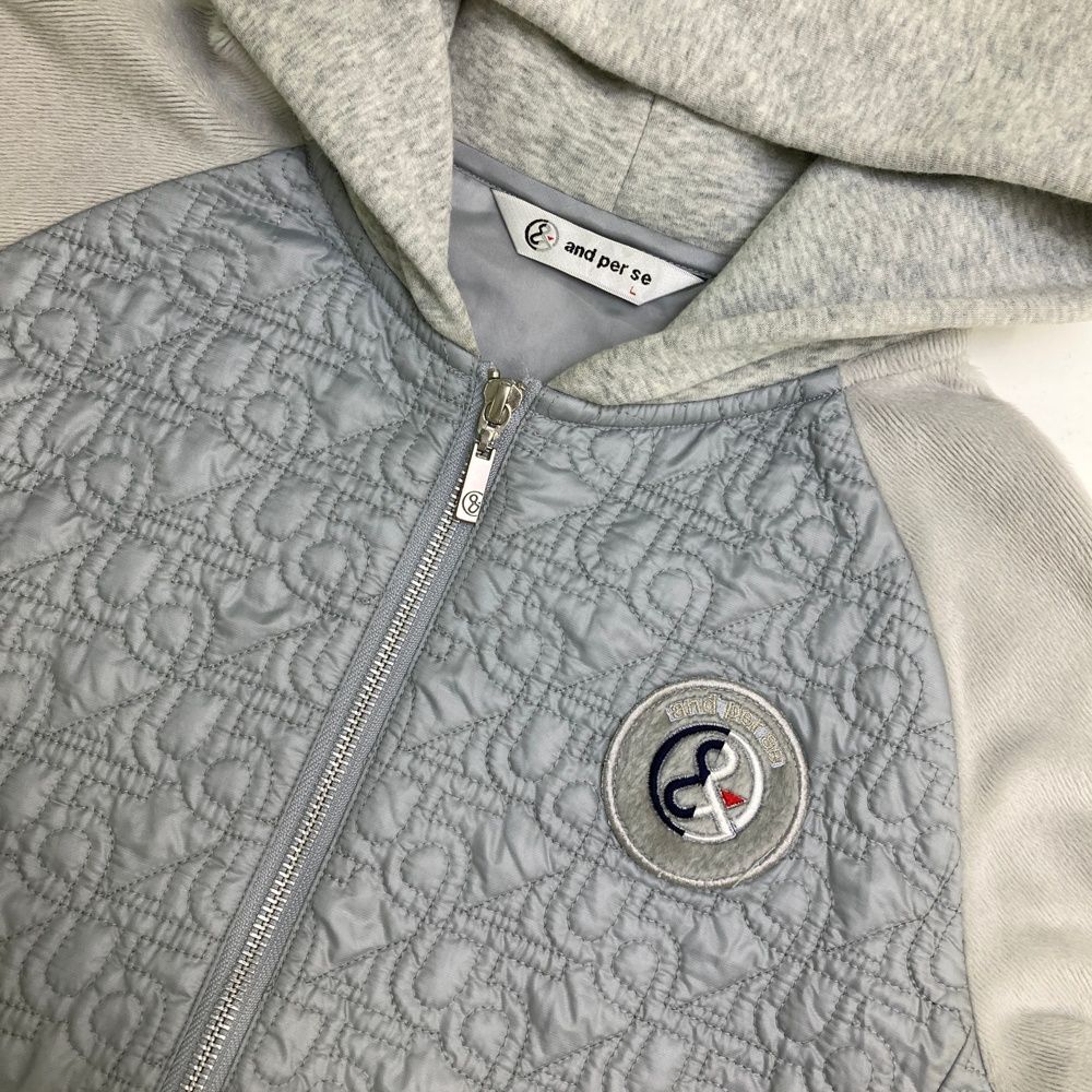 and per se アンパスィ 切替 パーカー ナイロン ダンボール