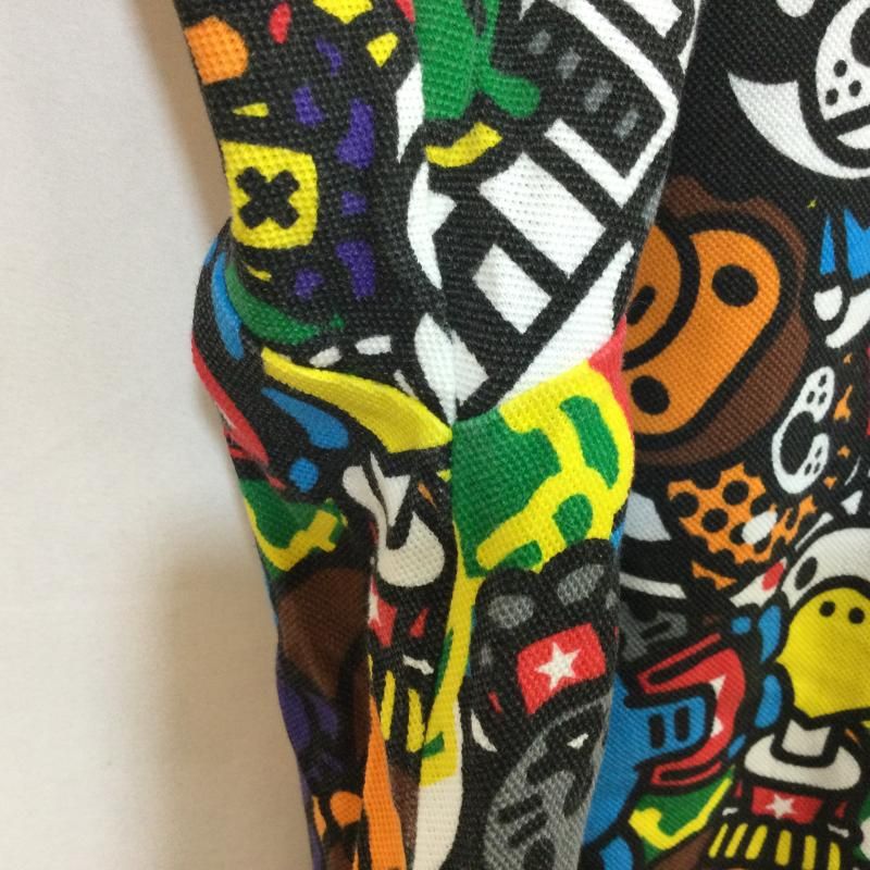アベイシングエイプ マイロ アニマル サファリ柄 ポロシャツ М マイロ アニマル サファリ ポロシャツ Sサイズ a bathing ape