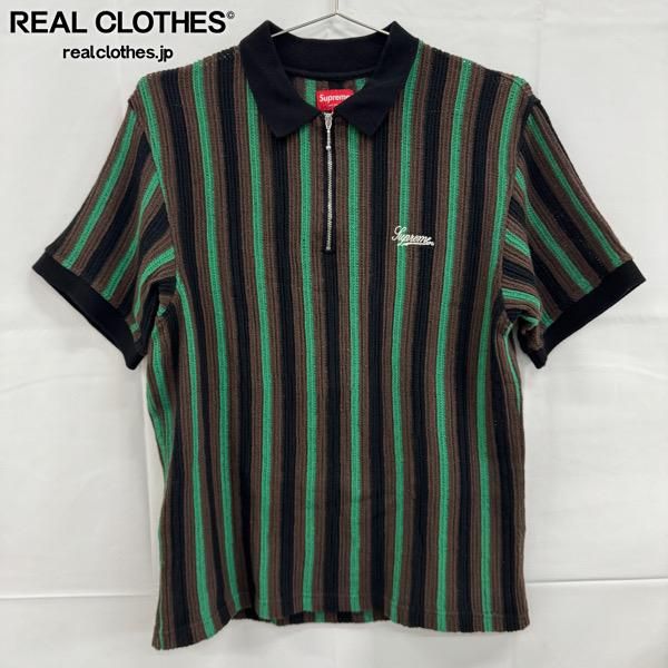 Supreme/シュプリーム【22SS】Open Knit Stripe Zip Polo