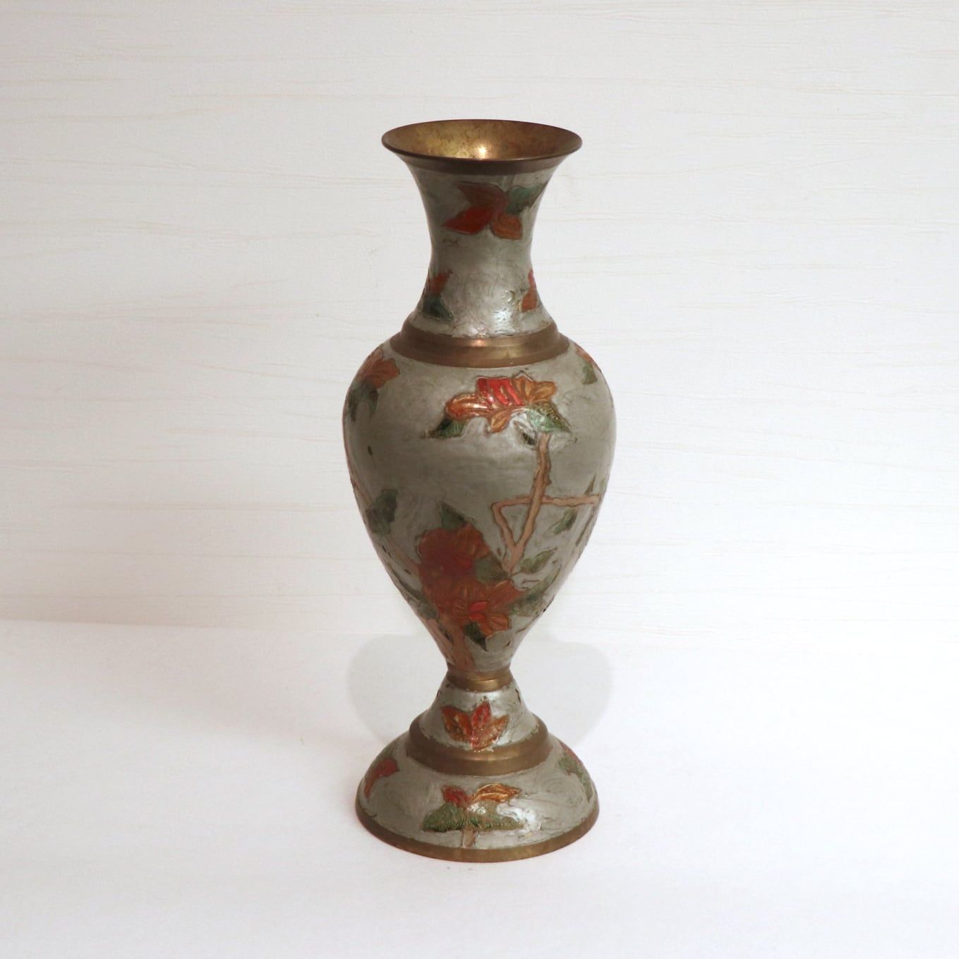 大人気，定番人気 ラッパ型花瓶・花器・真鍮製・No.200815-009・梱包サイズ60 花瓶・花器・フラワーベース