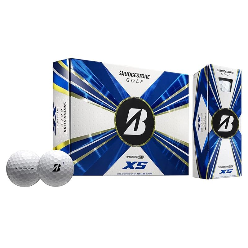 ブリヂストンゴルフ 2025 TOUR B XS ゴルフボール 2025年モデル 1ダース 全12球 タイガー使用 ツアーB XS USA直輸入品 ホワイト 0