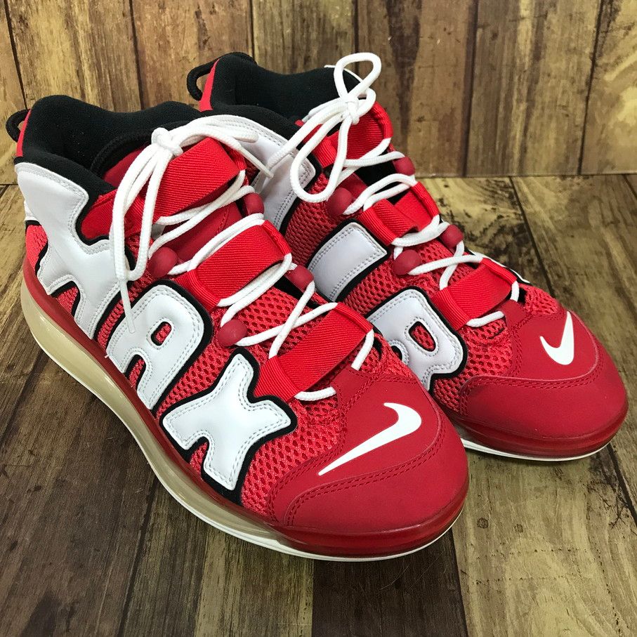NIKE AIR MORE UPTEMPO ナイキモアテン ユニバーシティレッド 発売中】ナイキ エア モア アップテンポ スライド