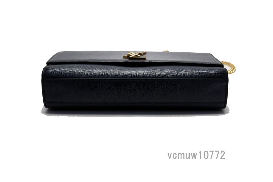 近年モデル希少美中古□SAINT LAURENT PARIS レザー チェーン
