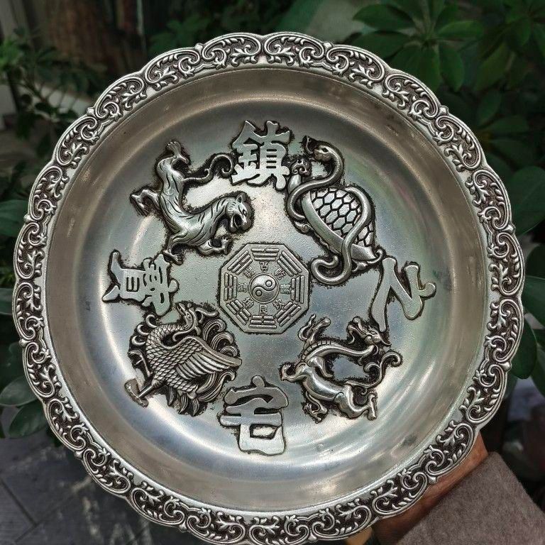 銅 細工 四大神獣 銅盤 聚宝盆鎮宅之宝 装飾品 工芸品 置物 銅 細工 四大神獣 銅盤 聚宝盆鎮宅之宝 装飾品 工芸品 置物