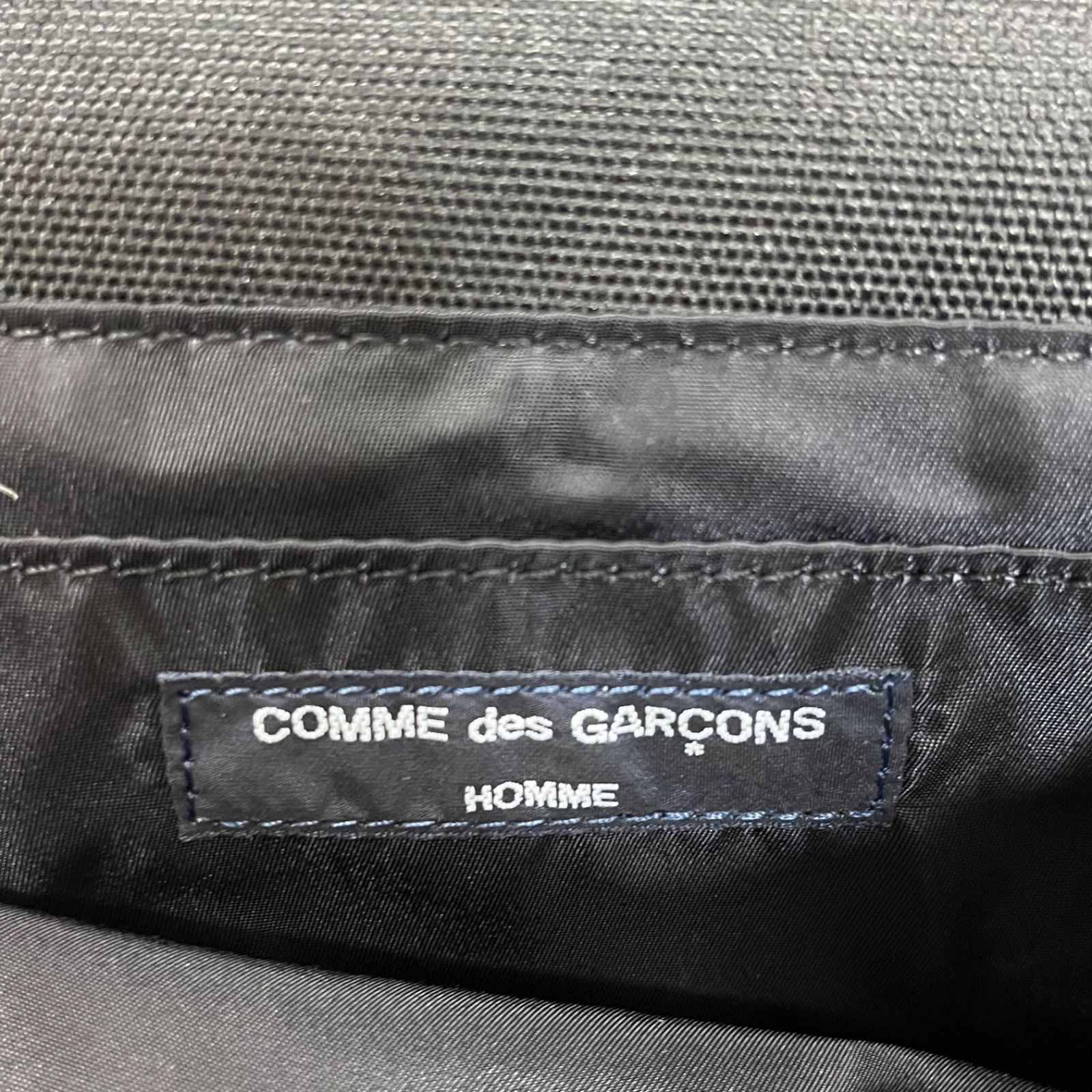新品　25aw コムデギャルソンオム　ナイロンツイル　ショルダーバッグ　ブラック COMME des GARCONS HOMME コムデギャルソン オム 25AW COTTON NYLON