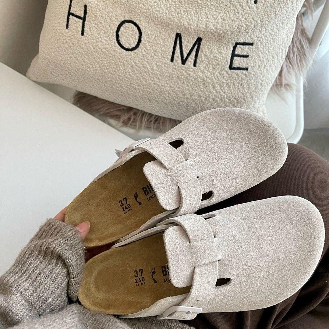 新品BIRKENSTOCK ビルケン ボストン ナローサンダル # ホワイト#メンズ 
