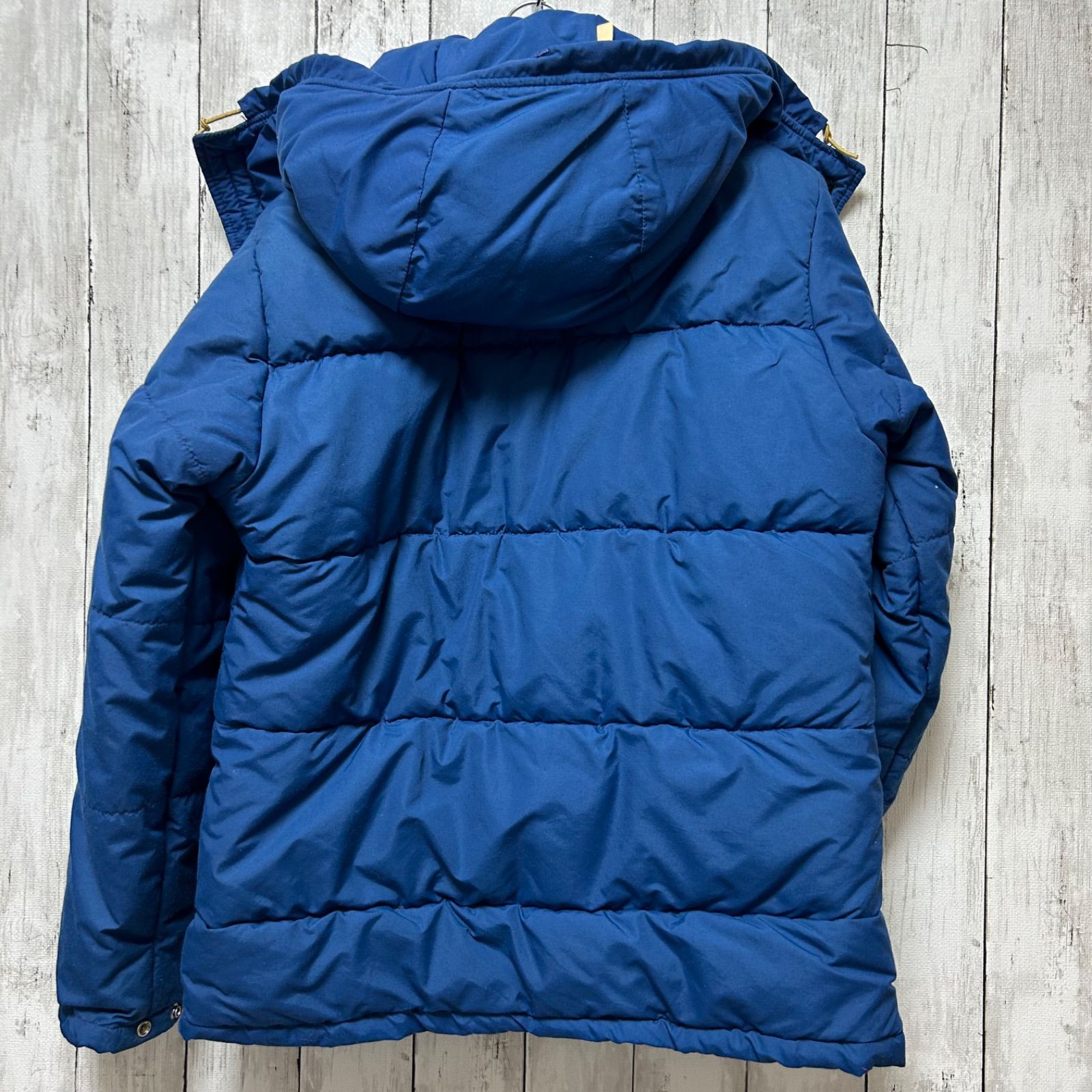 茶タグ　80S ノースフェイス　ダウン　ネイビー　M（実寸L）サイズ　極美品 70's THE NORTH FACE ノースフェイス ダウンジャケット 茶タグ
