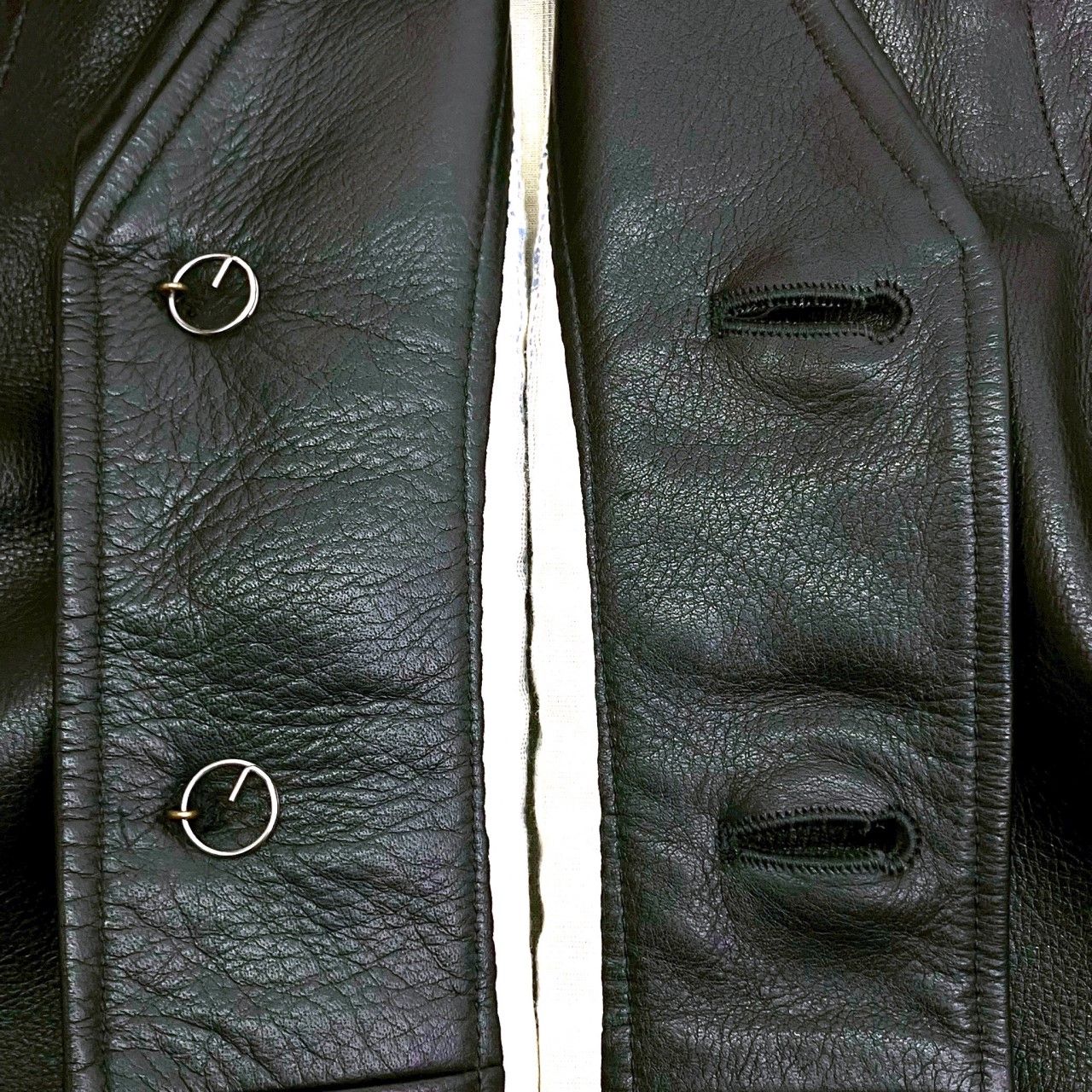 01 w-5179 ステュディオダルチザン STUDIO D’ARTISAN ORGUEIL オルゲイユ ワーカーズジレ レザーベスト ブラック サイズ40 メンズ ベスト 品