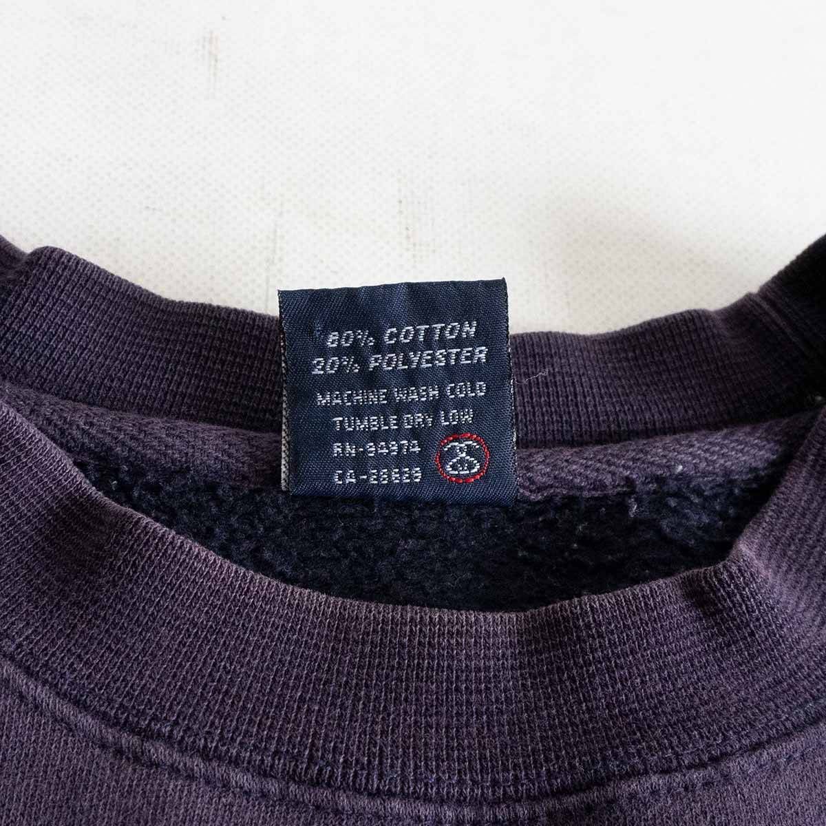 90s】OLD STUSSY【Sロゴ スウェット】 L 90年代 紺タグ オールド