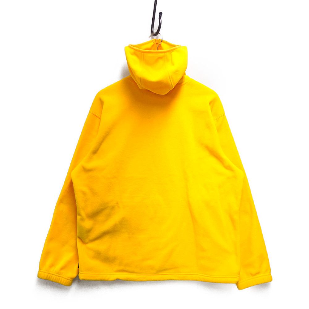 SUPREME シュプリーム 23AW Polartec Facemask Half Zip Hooded Sweatshirt ハーフジップ  フリース パーカー イエロー L 正規品 / 32922