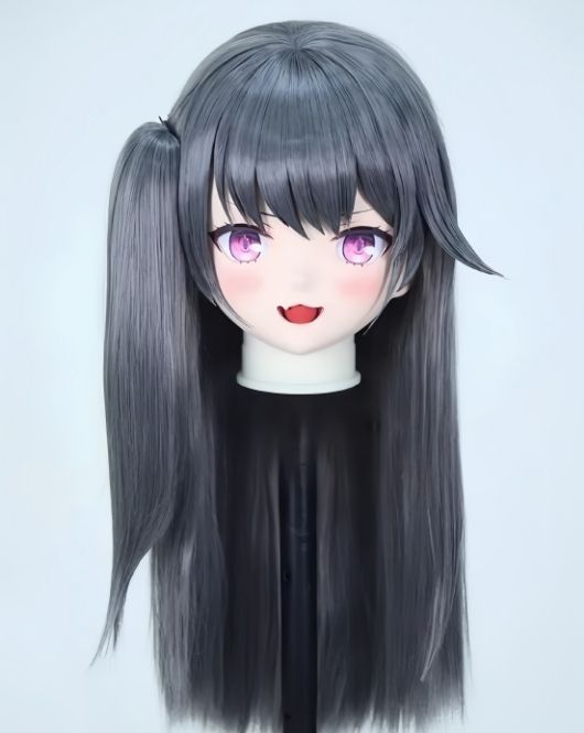 全頭マスク カツラ付き NO.633 マスク ドール ヘッドロリータ人形 コスプレ 仮装 変装 着ぐるみ コスチューム kigurumi 二次元