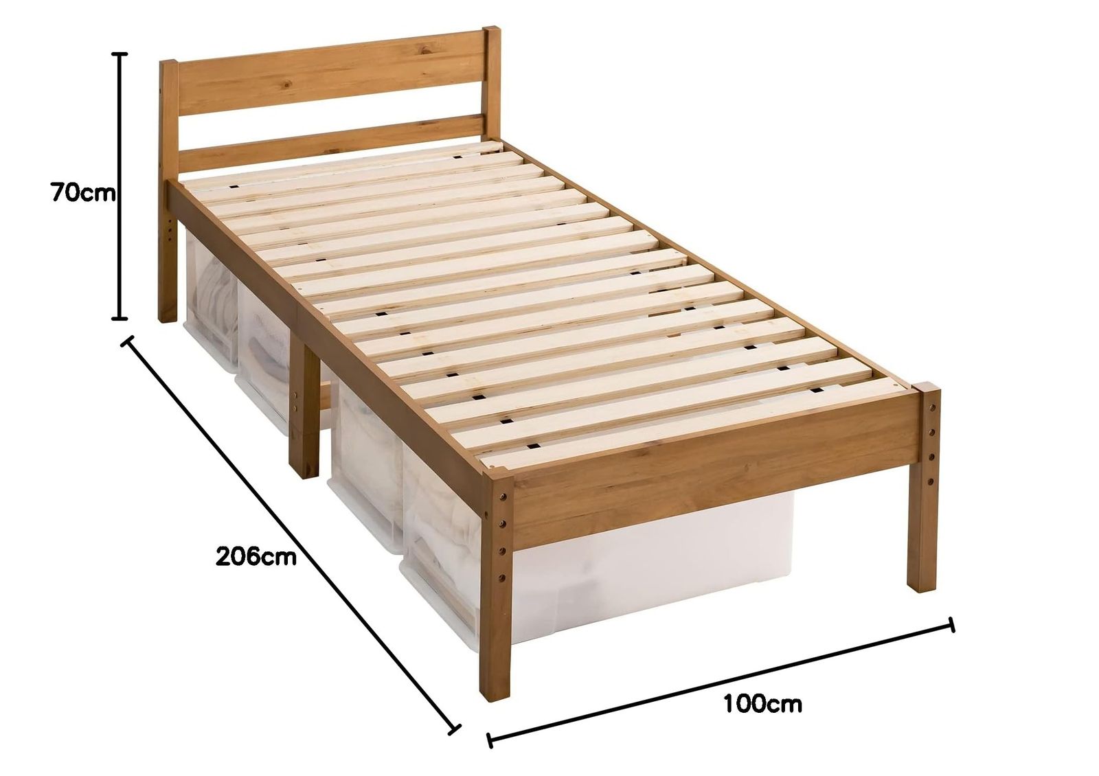 在庫処分 すのこベッド シングル 【敷布団が使える】 ベッドフレーム