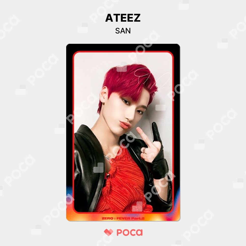 ATEEZ サン トレカ ATEEZ サン トレカ ZERO : FEVER Part.2 公開放送 公式 トレカ