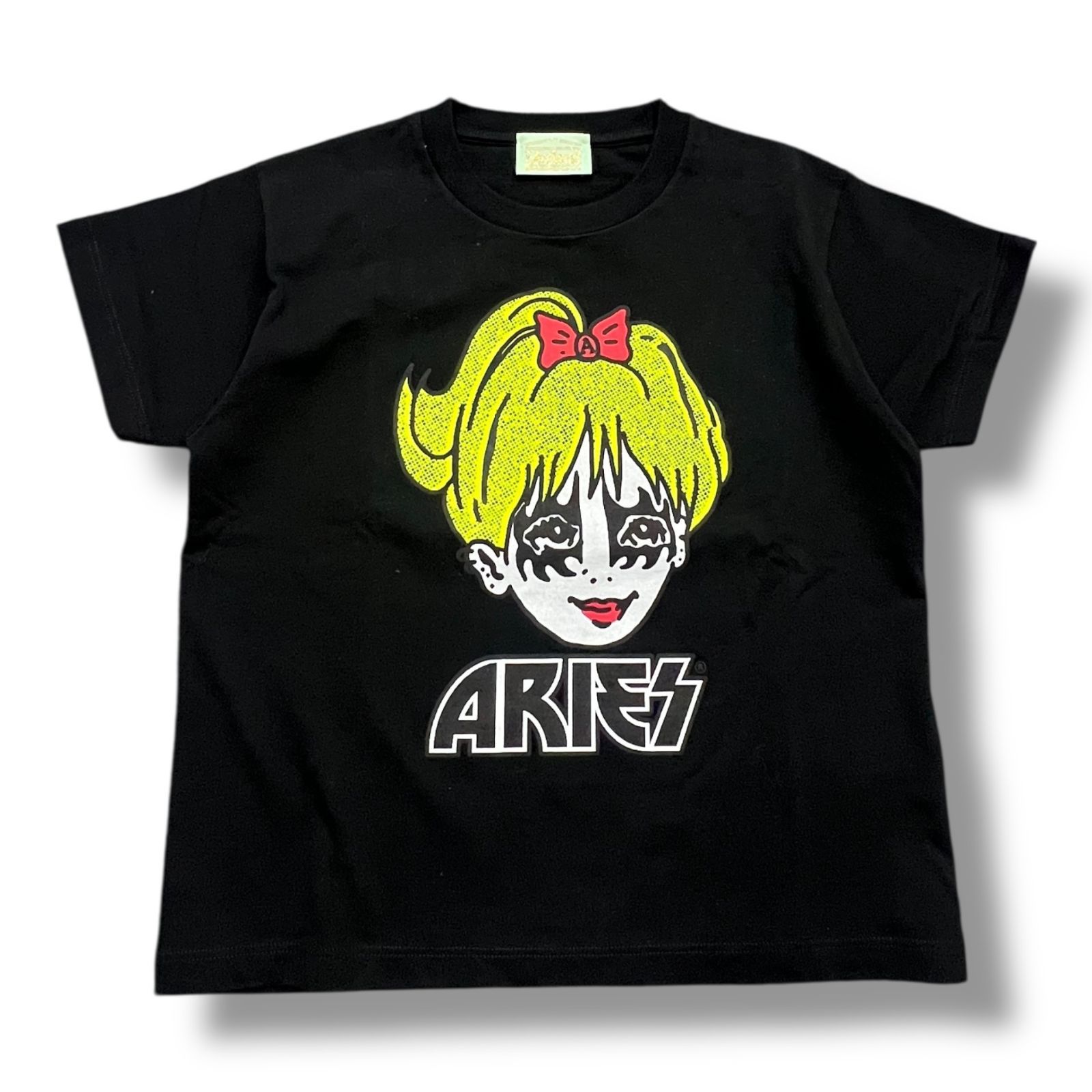ARIES KISS Parody T-SHIRT キッスパロディTシャツ 半袖カットソー アリーズ SUAR61005 ブラック P 537A1