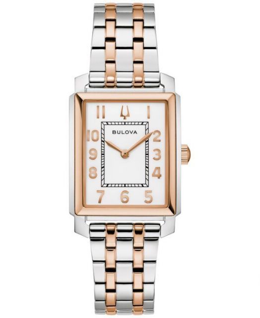 送料無料 ブロバ レディース 腕時計 アクセサリー Women s Classic Sutton Two-Tone Stainless Steel Bracelet Watch 25mm Two-tone