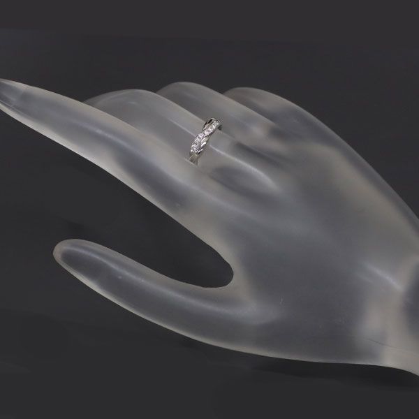 セイコー ダイヤ 0.09ct Pt900 リング 指輪 一粒 12号 セイコー ダイヤ 0.09ct Pt900 プラチナ リング 指輪 一粒 12号
