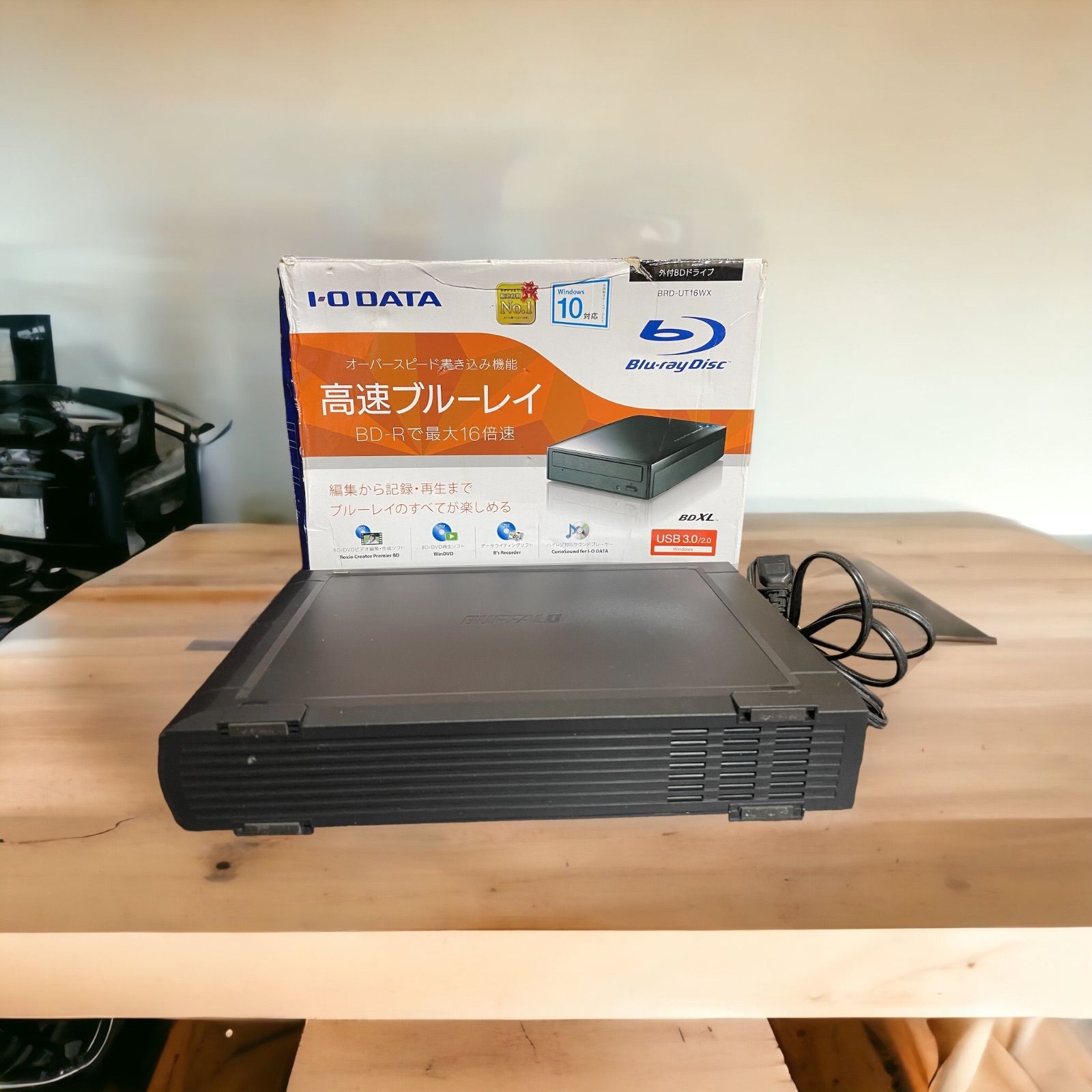 8TB 外付けハードディスク HD-NRLD8.0U3-BA HD-NRLD8.0U3-BA : 外付け