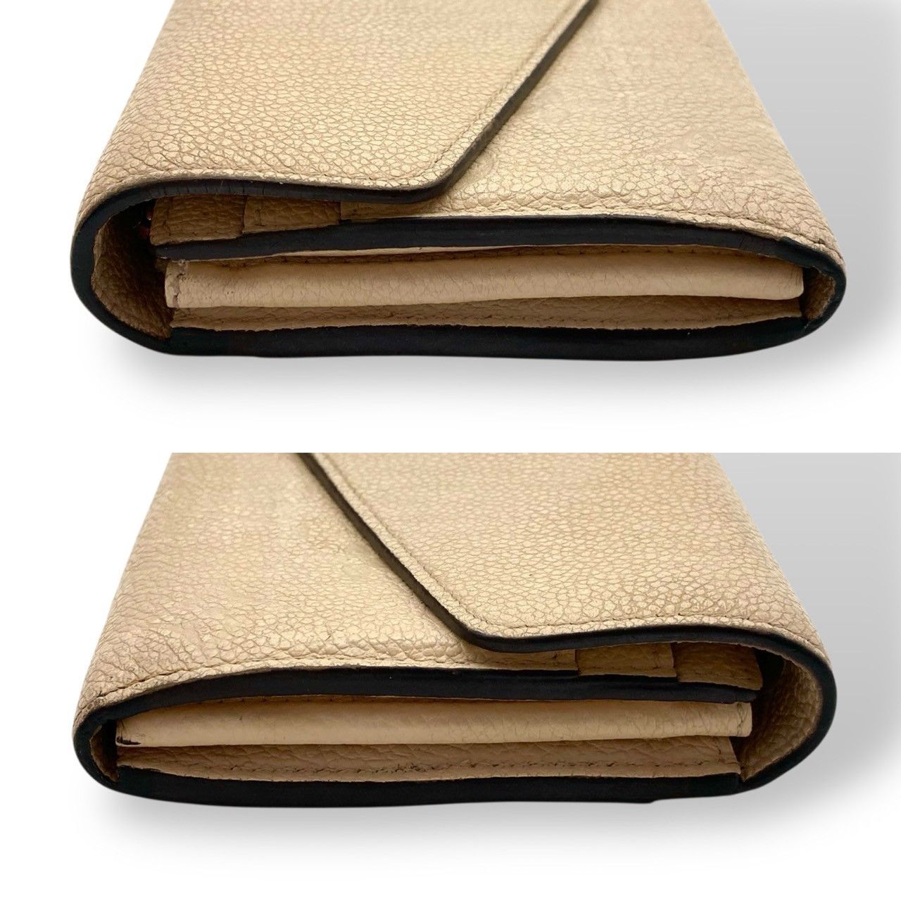 ルイヴィトン ポルトフォイユ サラ ベージュ 二つ折り長財布 長財布