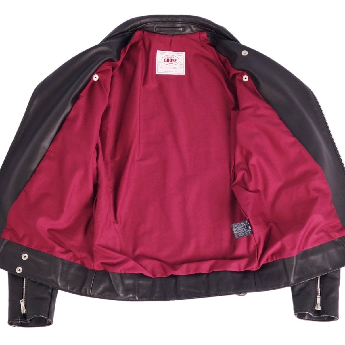 極美品ジェームスグロース 極美品James Grose イギリス製 高級ダブル