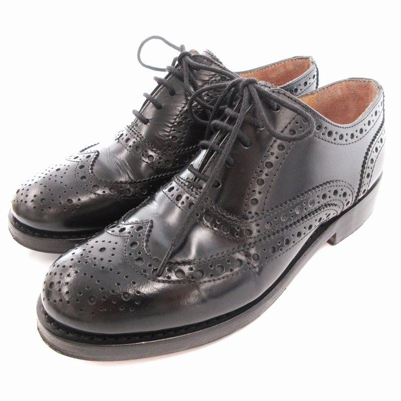 美品〉VIENTO AMERICANO ヴィエント【23】ドレスシューズ 黒の
