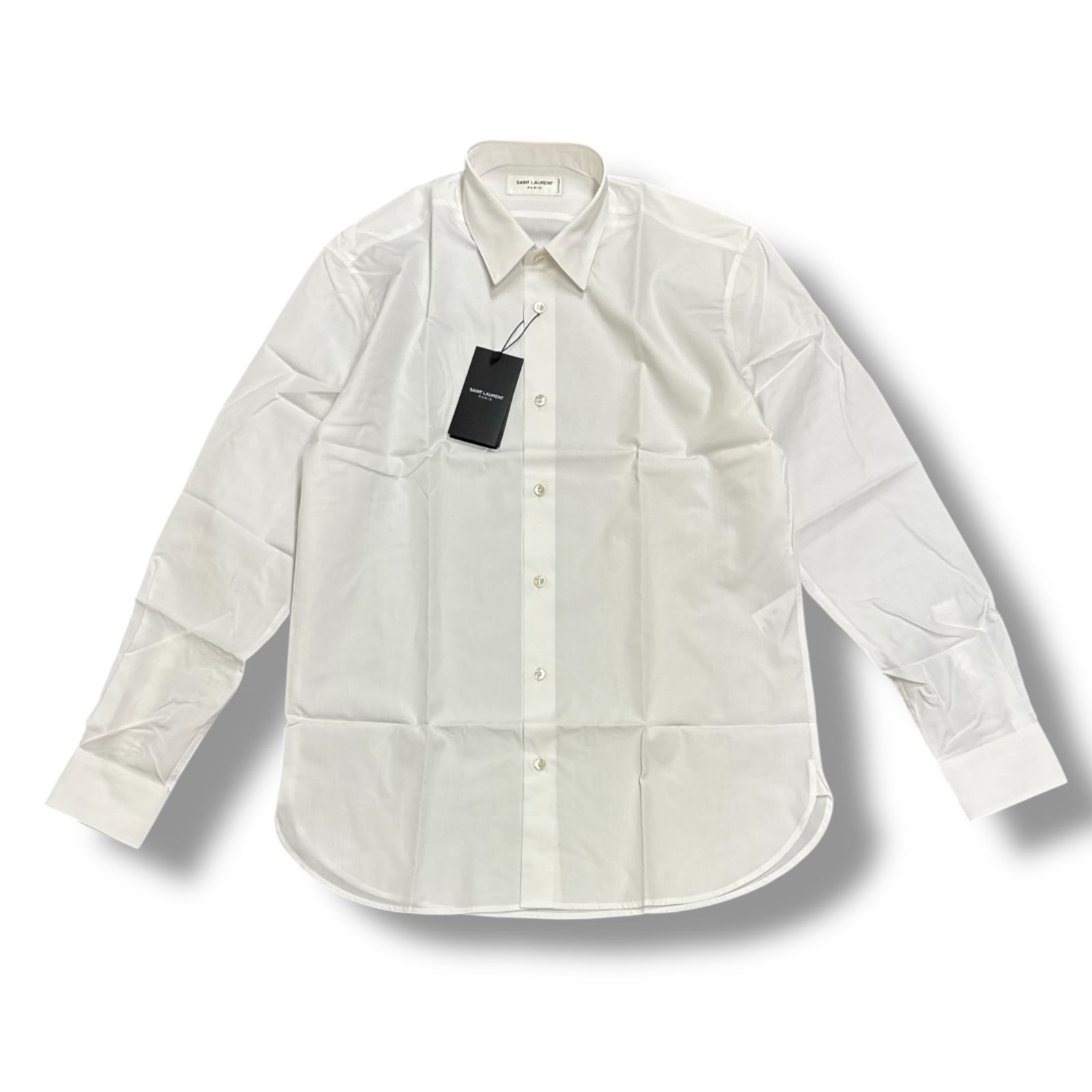 国内正規 未使用品 SAINT LAURENT PARIS ユニフォームプレーンシャツ