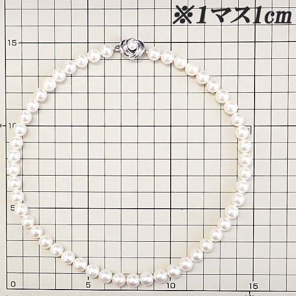 タサキ 田崎真珠 アコヤ真珠 ネックレス SV TASAKI 連 中古 宝正  