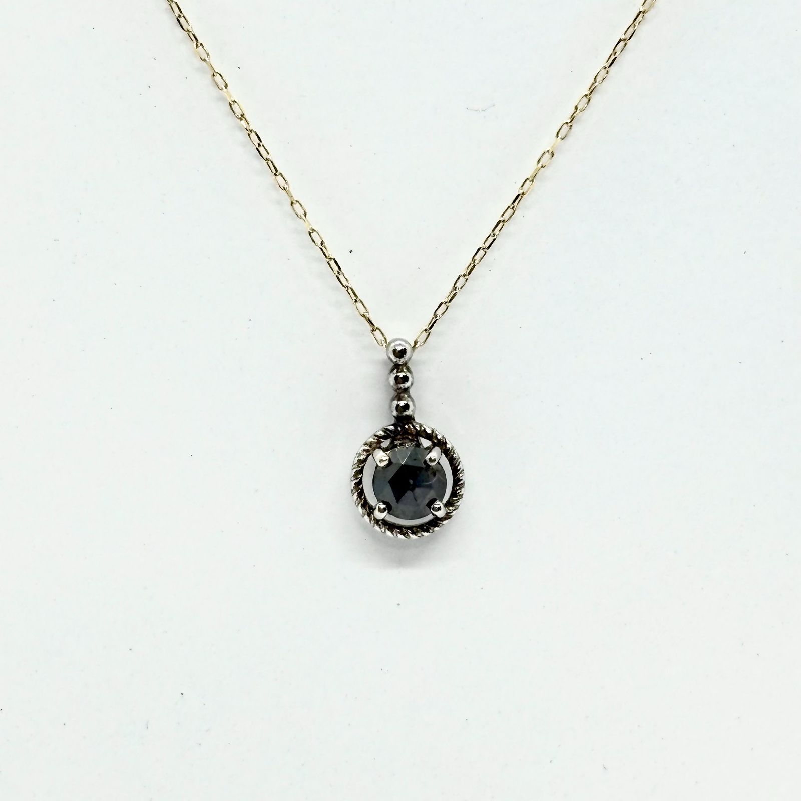18KWG ハート サファイヤ ネックレス 1.160CT 18KWG ハート サファイヤ 