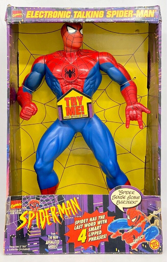アメコミ SPIDER-MAN ELECTRONIC TALKING Toy Biz 1994 Marvel Comics Electronic Talking Spider Man