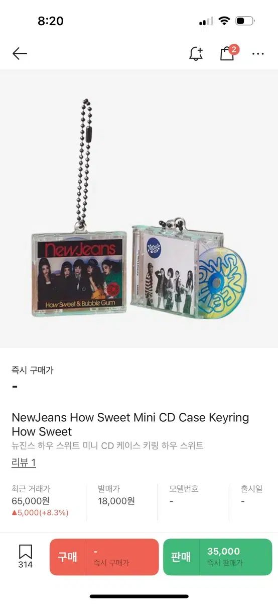 NewJeans(ニュージーンズ・ニュジ) 団体 集合 CD キーリング