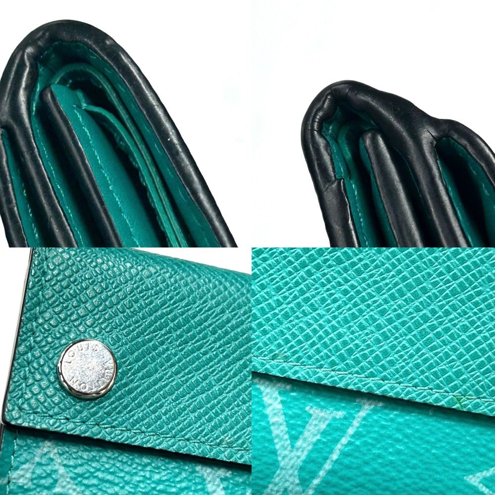 Louis Vuitton Discovery Compact Wallet Monogram  Taiga Pine Green