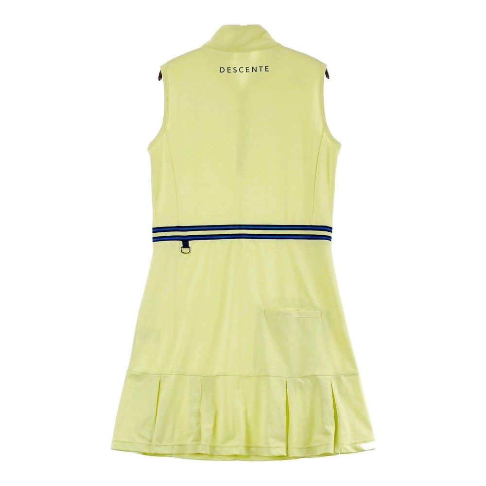 DESCENTE - デサント　ゴルフ　レディース　ワンピース　イエロー サイズ：M DESCENTE GOLF デサントゴルフ ノースリーブ