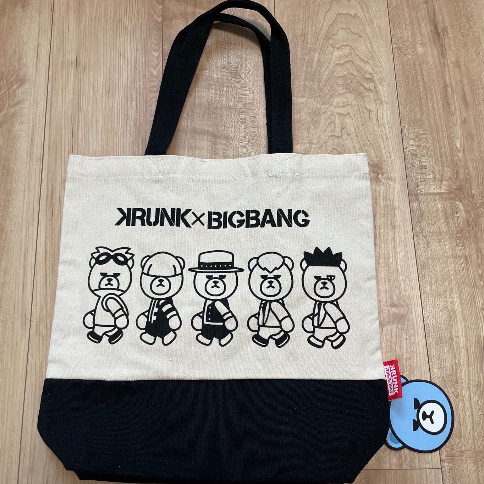 BIGBANG トートバッグキャンバス ショルダー シンプル お得2点セット  