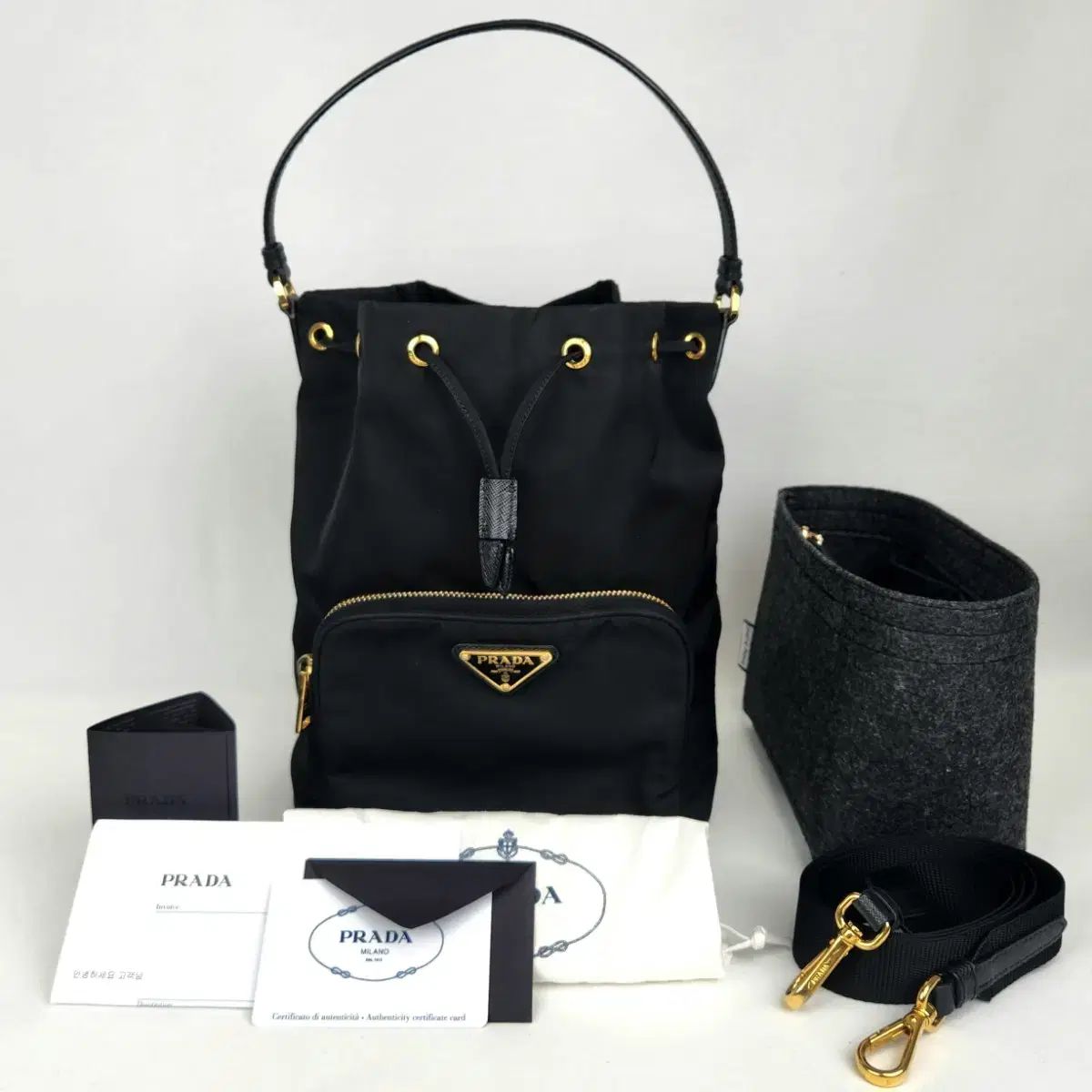 プラダ純正製品|ギャランティーカード PRADA プラダ バケットバッグ