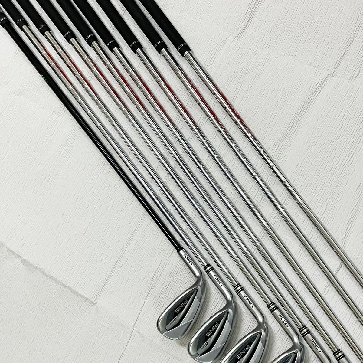 PING アイアン 9本セット レフティ G425 5~9,W,U,S,L 黒ドット
