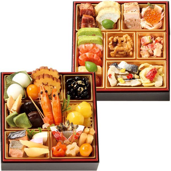 予約 12月29日～30日お届け おせち 奥城崎シーサイドホテル二段重 約2人前 31品 冷凍品 お節 御節 おせち料理 お節料理 御節料理 自宅用 おうち用 少人数 和食 和風 特選 豪華 惣菜 詰め合わせ おすすめ お取り寄せ