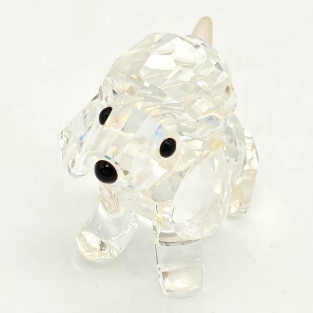 スワロフスキー ビーグル 158418 中古スワロフスキー クリスタル シッティングビーグル