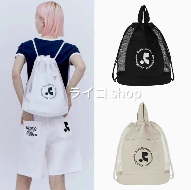 韓国 Rest & Recreation 黒 リュック 韓国 Rest & Recreation