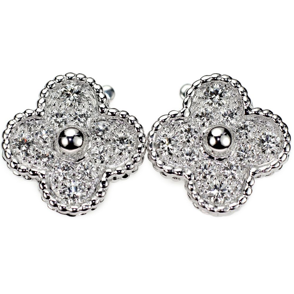 K18 クローバーピアス オーダーメイド アルハンブラ クローバー