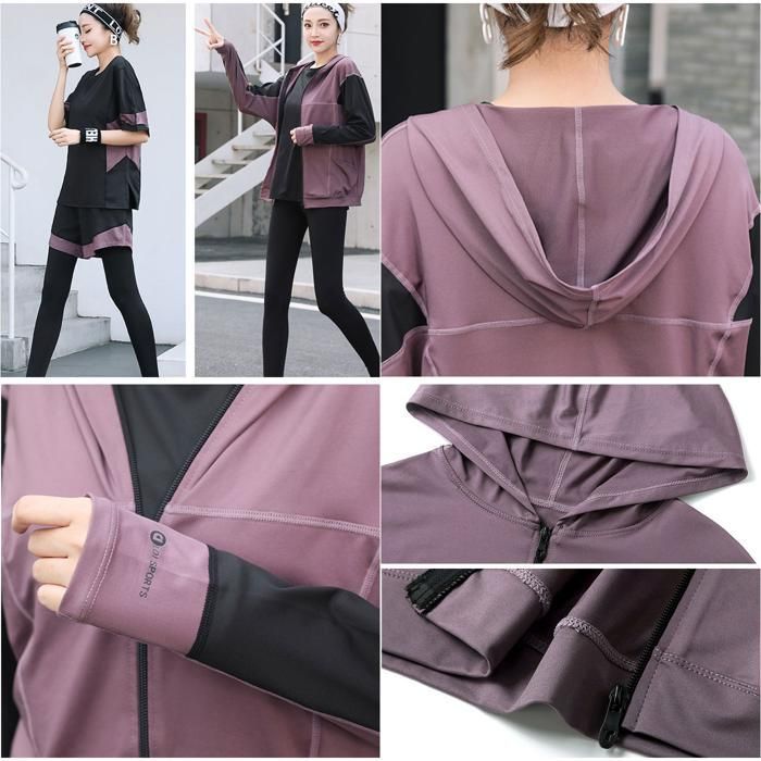 ヨガウェアセット Sサイズ ラベンダー ヨガウェアセット Sサイズ