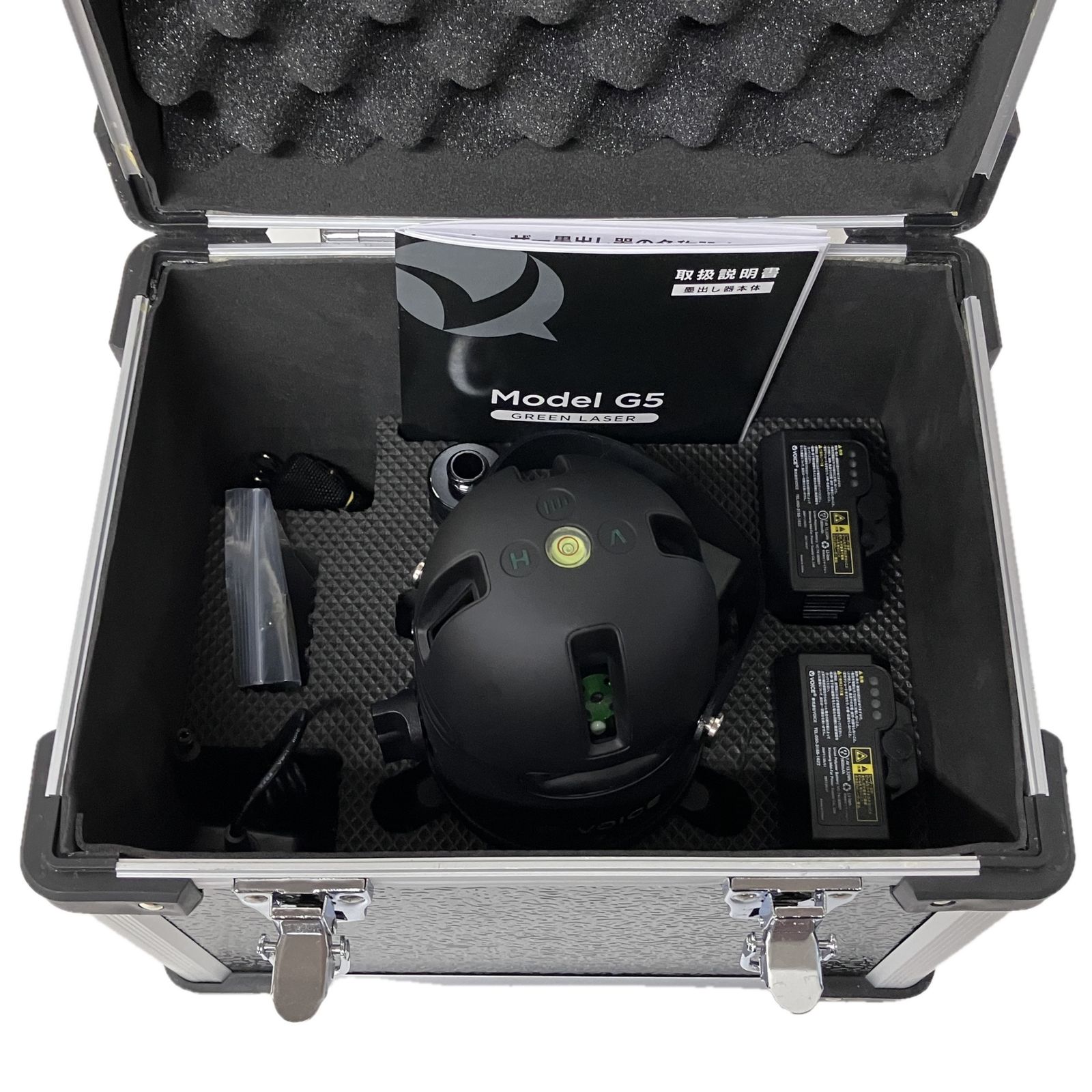 ファミリアベスト voice レーザー墨出し器 Model-g5 三脚受光器付き 電動工具 ♥ S10520337