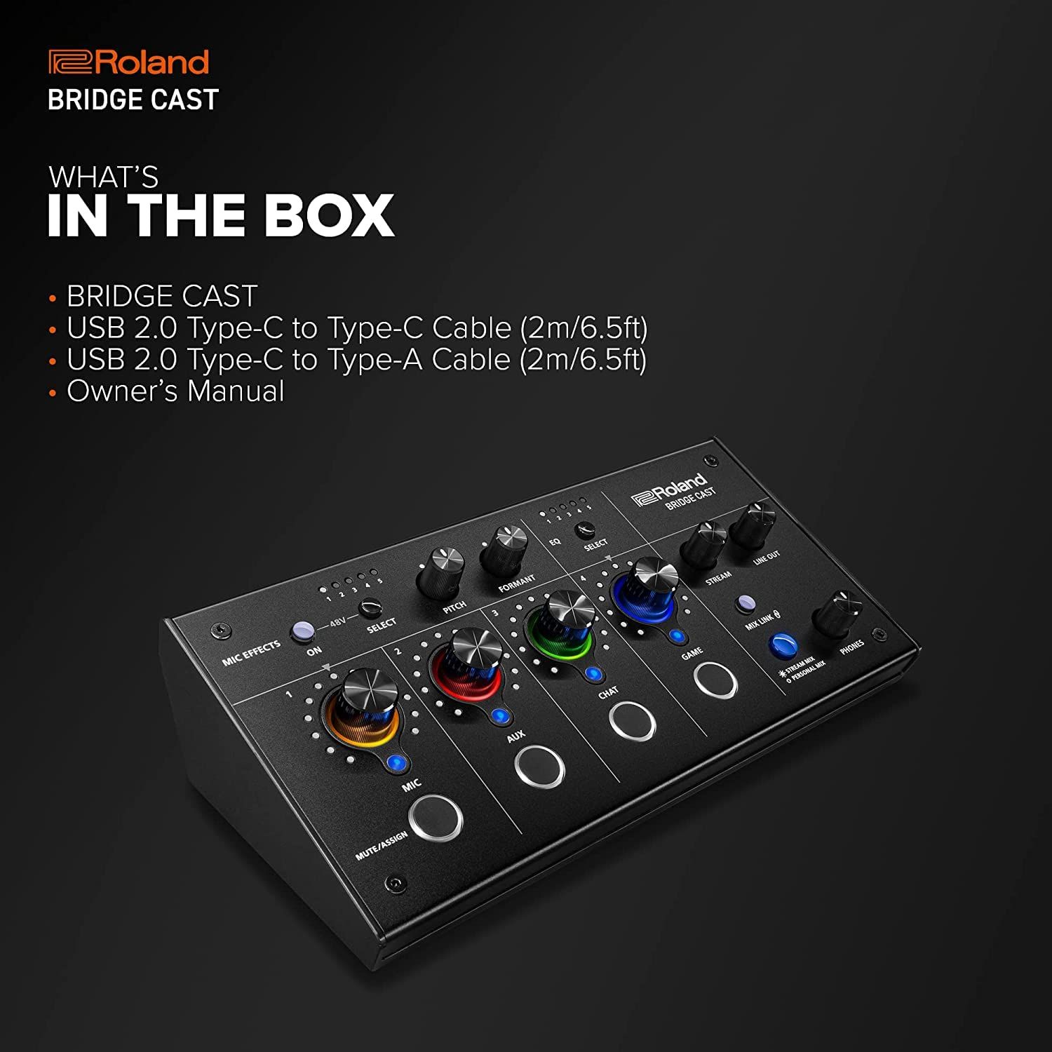 Roland BRIDGE CAST Black ゲーミング・ミキサー