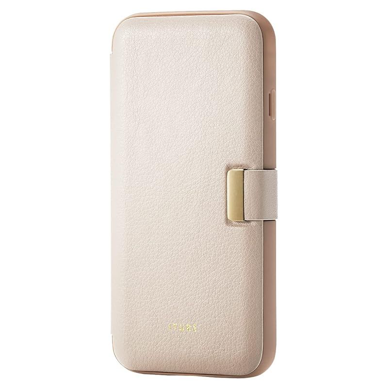 新品　エレコム iPhone SE (第2世代/第3世代) / 8 / 7 用 ケース 手帳型 レザー 耐衝撃 ITURE グレージュ PM-A22SPLFYJ3BE