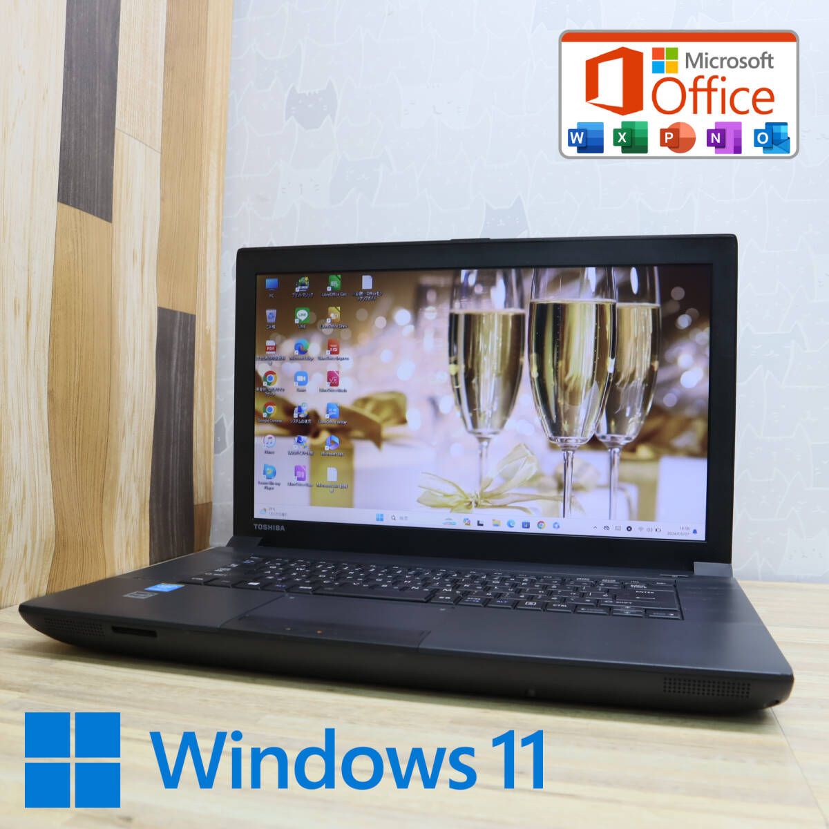 ☆美品 高性能4世代i3！320GB☆B554/L Core i3-4000M Win11 MS Office 中古品 ノートPC☆P71413 -  メルカリ