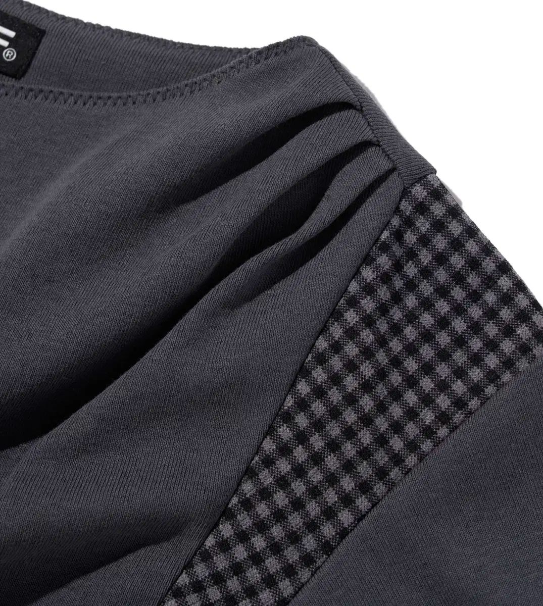 MISCHIEF(ミスチーフ) COWL CHECK BLOCK TOP ( S サイズ - メルカリ