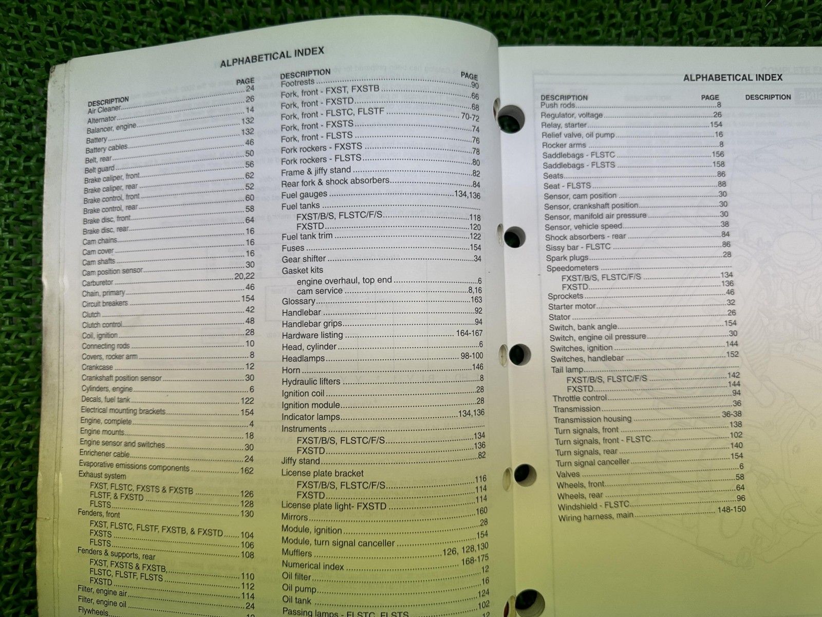 ソフテイル パーツリスト 英語版 ハーレー 正規 バイク 整備書 2000年ソフテイルモデル パーツカタログ TC88 Ft