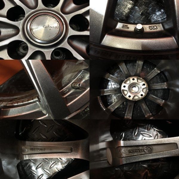 タイヤ走行短め【YK iG70 235/45R18】スタッドレス【GRASS 18インチ 