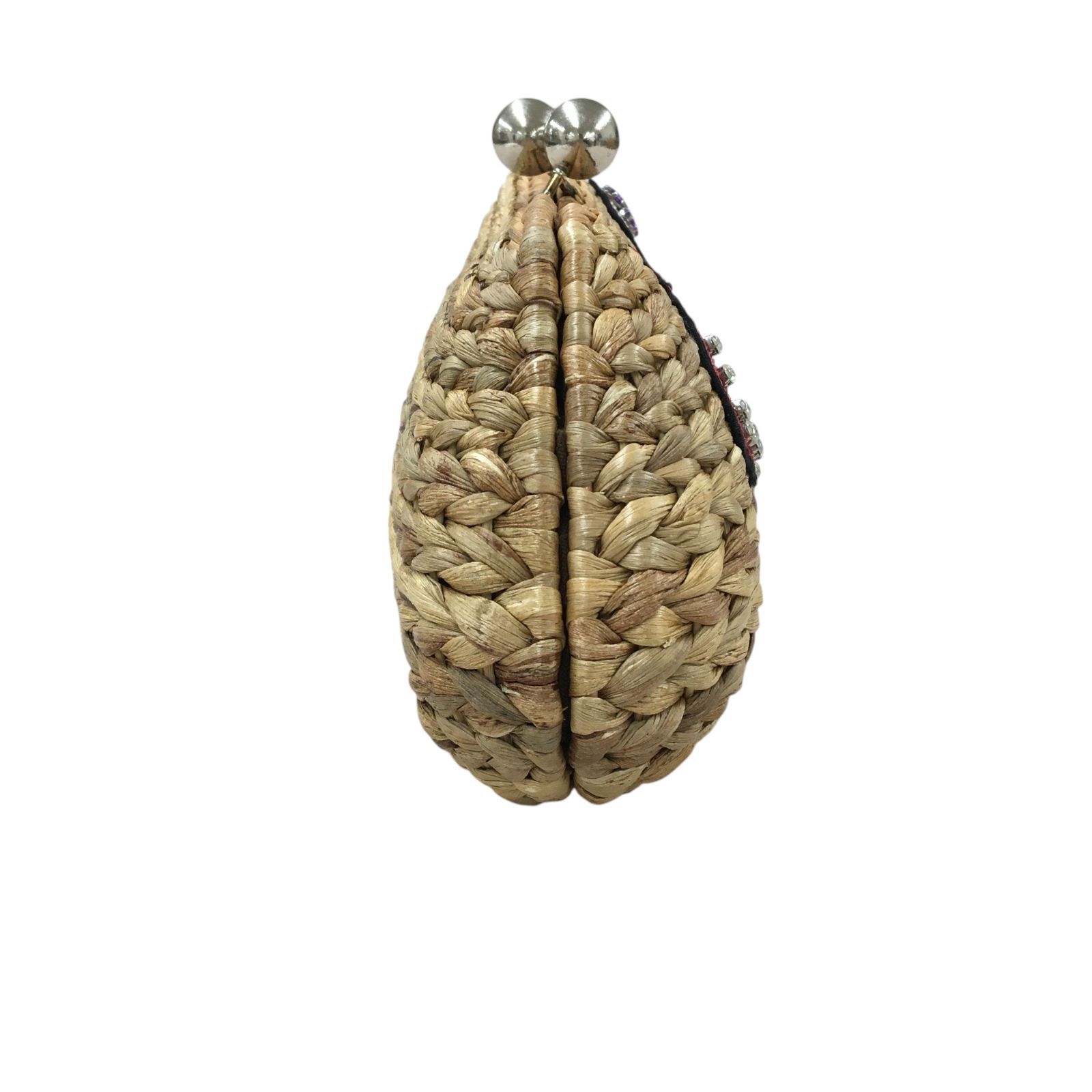 Z1368 GRACE CONTINENTAL カゴバッグ ポーチ 2way がま口 スパンコール