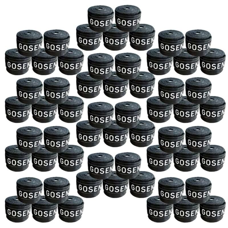 GOSEN スーパータックグリップ 60本入 OG106 オーバーグリップ ブラック 1